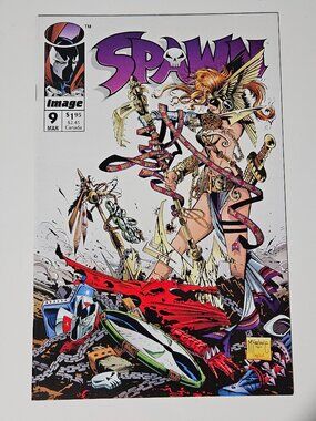 Spawn #9 (Image Comics, 1993) 1st App Angela Todd McFarlane Neil Gaiman C-030